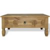 Coffee Table Mexican Pine Corona Range 100x60x45 cm – Brown