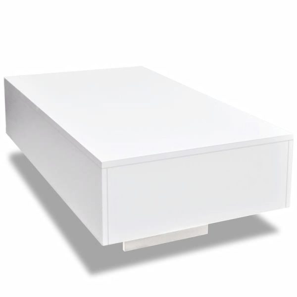 Coffee Table – 85x55x31 cm, White