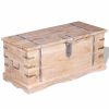 Storage Chest 90x40x40 cm Solid Wood – Light Brown, 1