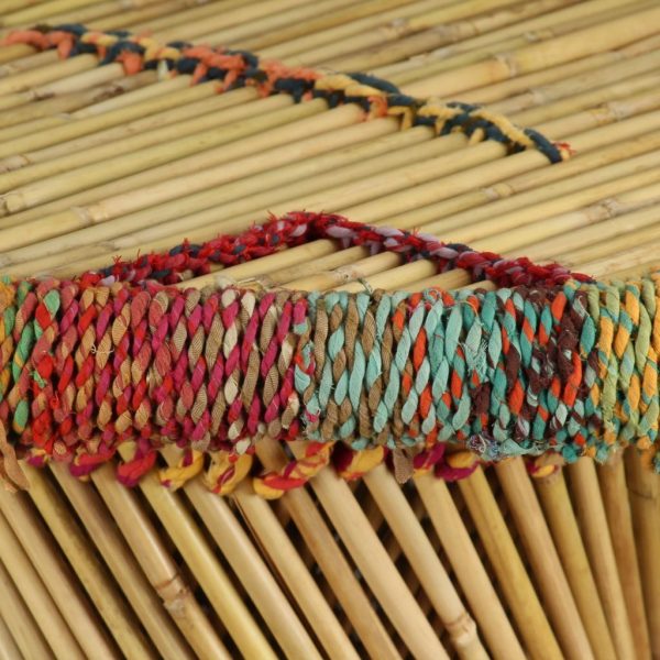 Coffee Table Bamboo with Chindi Details