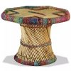 Coffee Table Bamboo with Chindi Details – MULTICOLOUR