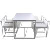 5 Piece Dining Table and Chair Set – White