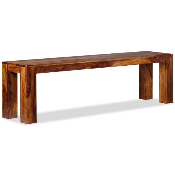Bench Solid Sheesham Wood – 160x35x45 cm