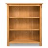 3-Tier Bookcase Solid Oak Wood – 70×22.5×82 cm