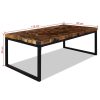 Coffee Table Teak Resin – 110x60x40 cm, Black