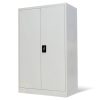 Office Cabinet with 2 Doors Steel Grey – 90x40x140 cm