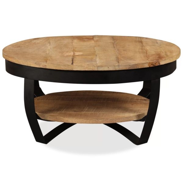 Coffee Table 65 cm – Solid Rough Mango Wood