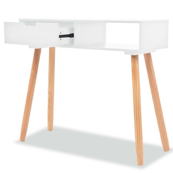 Console Table Solid Pinewood 80x30x72 cm – White