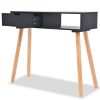 Console Table Solid Pinewood 80x30x72 cm – Black