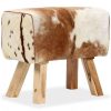 Stool Genuine Goat Leather – 60x30x50 cm