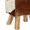 Stool Genuine Goat Leather – 40x30x45 cm