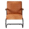 Armchair Genuine Leather – Light Brown