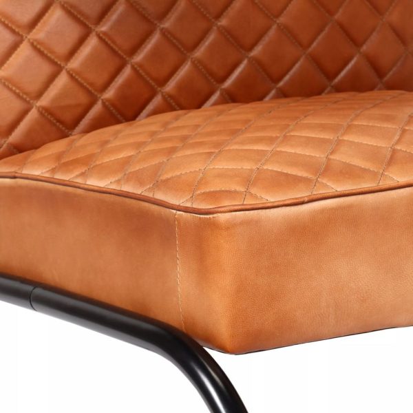 Armchair Genuine Leather – Light Brown