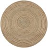 Area Rug Braided Jute Round – 90 cm