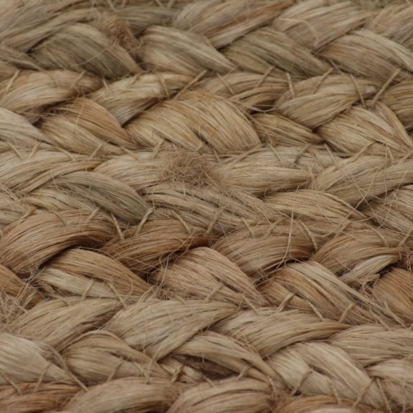 Area Rug Braided Jute Round – 90 cm