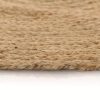 Area Rug Braided Jute Round – 90 cm