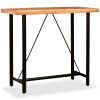 Bar Table Solid Acacia Wood – 120x60x107 cm