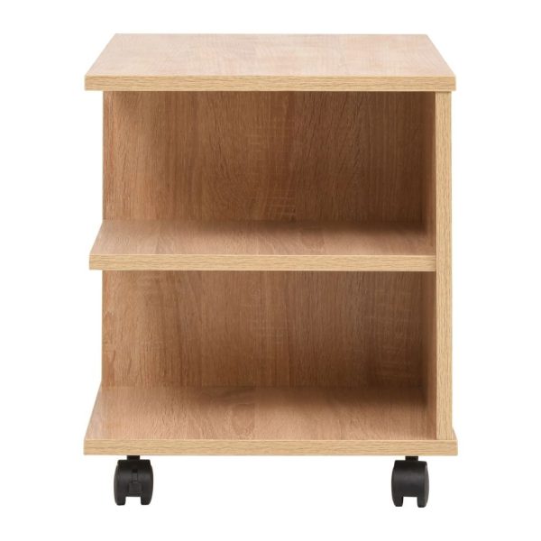 Rolling Shelf 50x35x42 cm – Oak