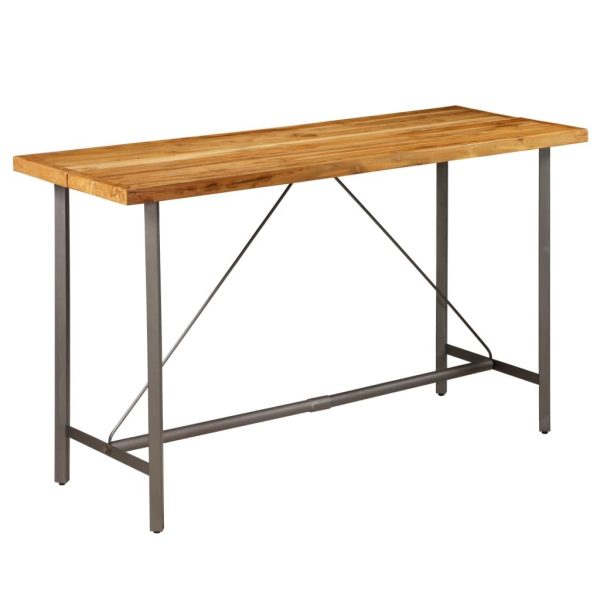 Bar Table Solid Reclaimed Teak 60x60x107 cm
