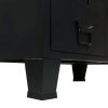 Wardrobe Metal Industrial Style 67x35x107 cm – Black