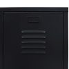 Wardrobe Metal Industrial Style 67x35x107 cm – Black