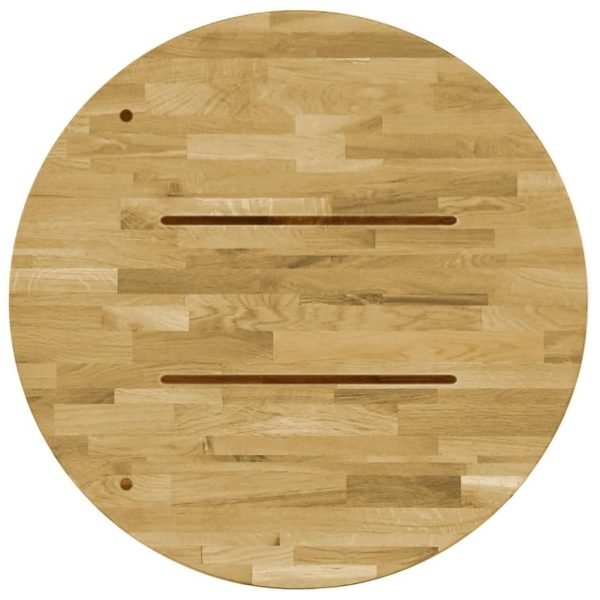 Table Top Solid Oak Wood Round – 23 mm/400 mm