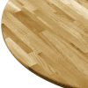 Table Top Solid Oak Wood Round – 23 mm/500 mm