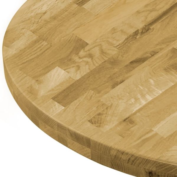 Table Top Solid Oak Wood Round – 44 mm/500 mm