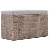 Bench with 2 Ottomans Seagrass – Grey