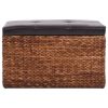 Bench with 2 Ottomans Seagrass – Brown and Black
