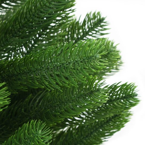 Faux Christmas Tree Lifelike Needles Green – 210×105 cm