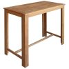 Bar Table Solid Acacia Wood – 120x60x105 cm