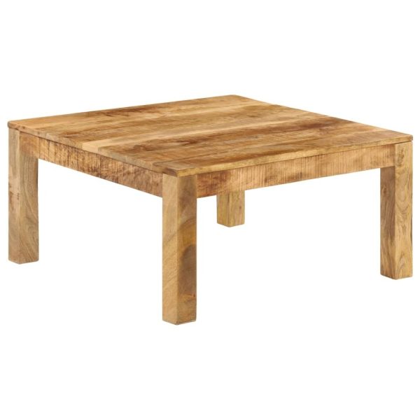 Coffee Table – 80x80x40 cm, Solid Mango Wood