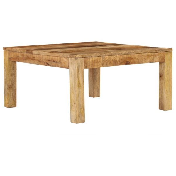 Coffee Table – 80x80x40 cm, Solid Mango Wood