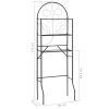 Toilet Rack 60x33x174 cm – Black