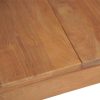 Dining Table Solid Teak Wood with Natural Finish – 180x90x76 cm