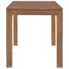 Dining Table Solid Teak Wood with Natural Finish – 120x60x76 cm