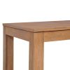 Dining Table Solid Teak Wood with Natural Finish – 120x60x76 cm