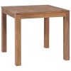 Dining Table Solid Teak Wood with Natural Finish – 82x80x76 cm