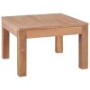 Coffee Table Solid Teak Wood with Natural Finish – 60x60x40 cm