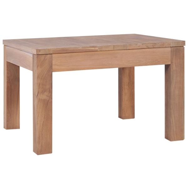 Coffee Table Solid Teak Wood with Natural Finish – 60x60x40 cm
