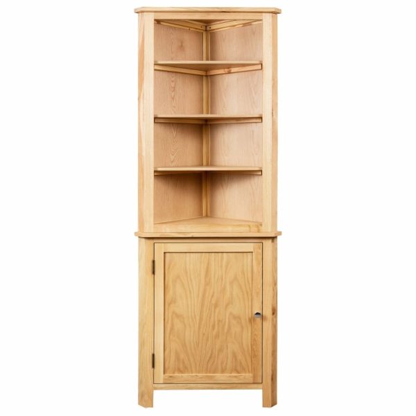 Corner Cabinet 59x36x180 cm Solid Wood – Brown