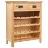Wine Cabinet 72x32x90 cm Solid Wood – Brown