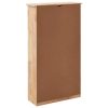 Shoe Storage Bench Solid Walnut Wood – 55x20x104 cm