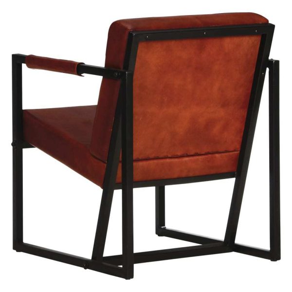 Armchair Real Leather – Brown