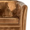 Tub Chair Faux Leather – Brown