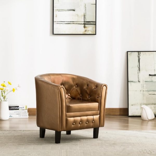 Tub Chair Faux Leather