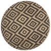 Handmade Pouffe 45×30 cm Jute – Black