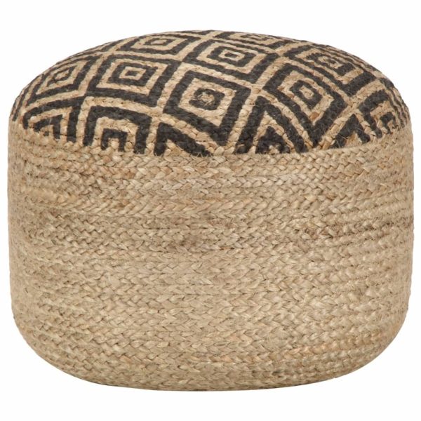 Handmade Pouffe 45×30 cm Jute