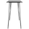 Bar Table 120x60x105 cm – Black